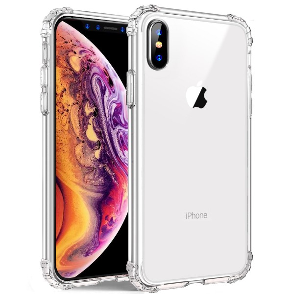 Petocase Compatible iPhone Xs Max Clear Case,Crystal Transparent Shock  Absorption Technology Bumper Slim Grip Soft